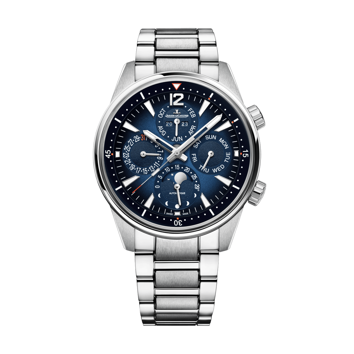 Jaeger-LeCoultre Polaris Perpetual Calendar 42 mm Blue Dial Stainless Steel Bracelet Q9088180 - WATCHXNYC