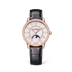 Jaeger-LeCoultre Rendez-Vous Classic Moon 34 mm Silvered Grey Dial with Diamonds Pink Gold Leather Strap Q3572430