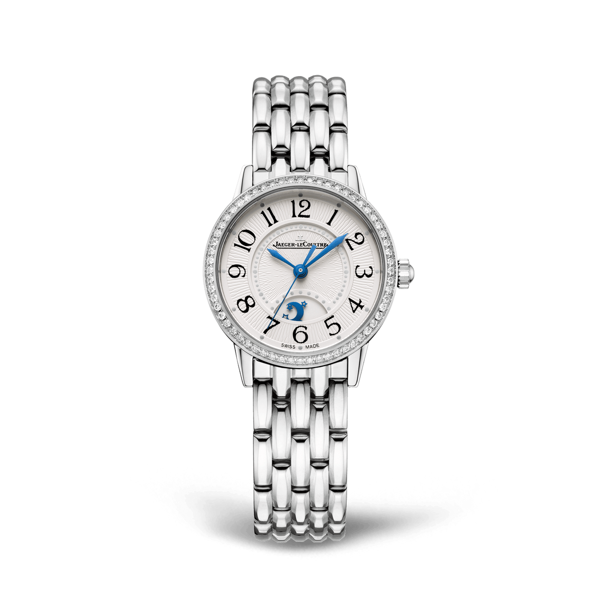 Jaeger-LeCoultre Rendez-Vous Classic Night & Day 29 mm Silvered Grey Dial with Diamonds Stainless Steel Bracelet Q3468130 - WATCHXNYC