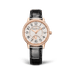 Jaeger-LeCoultre Rendez-Vous Classic Night & Day 34 mm Silvered Grey Dial with Diamonds Pink Gold Leather Strap Q3442430