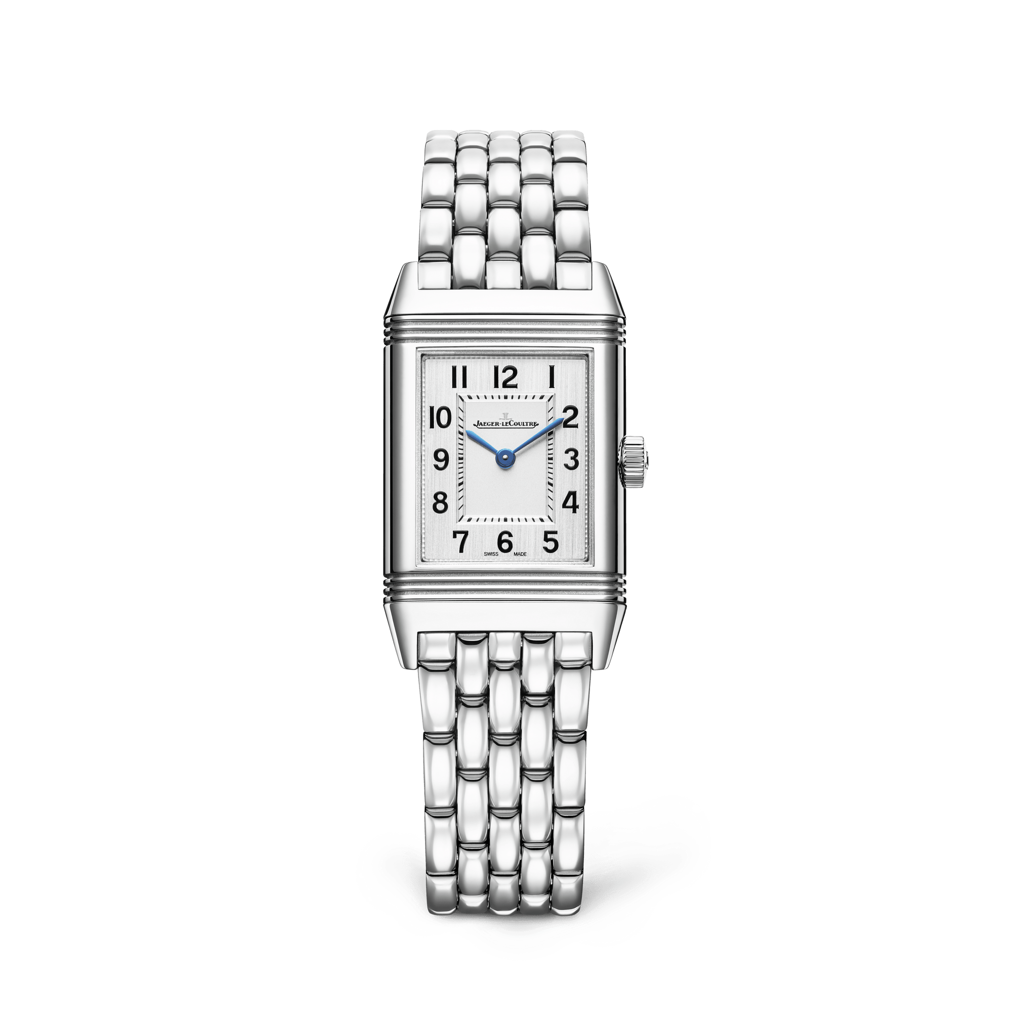 Jaeger-LeCoultre Reverso Classic Monoface 35.78 x 21 mm Silvered Grey Dial Stainless Steel Bracelet Q2618140 - WATCHXNYC