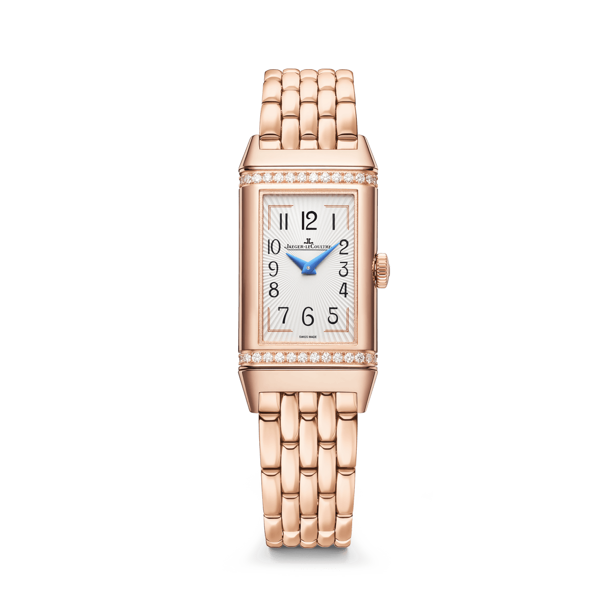 Jaeger-LeCoultre Reverso One Duetto 40.1 x 20 mm Silver Dial Pink Gold Bracelet Q334216J - WATCHXNYC