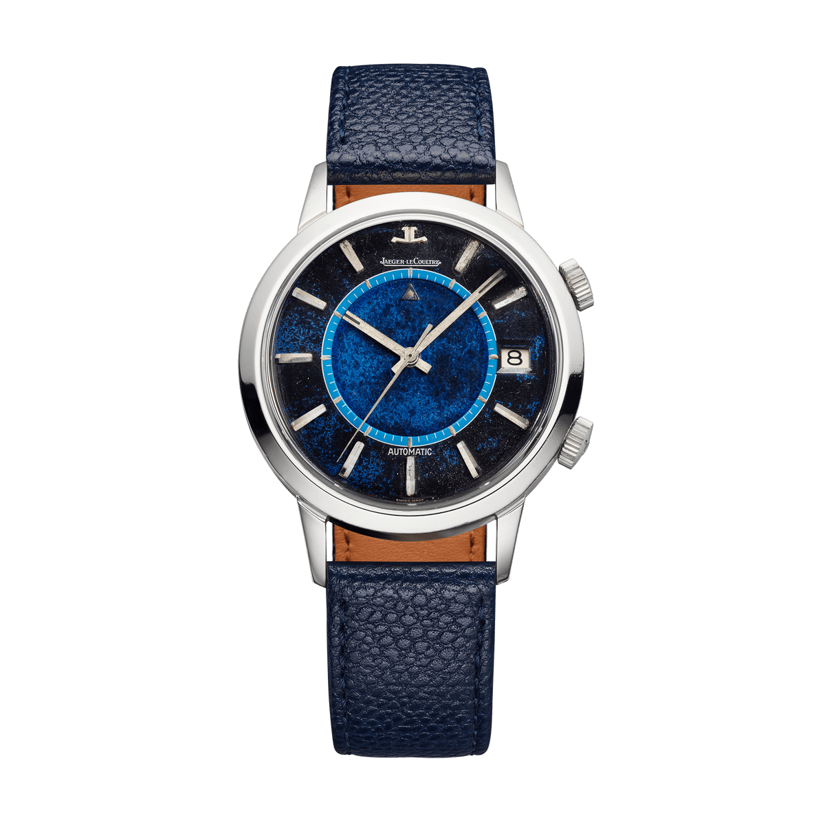 Jaeger-LeCoultre THE COLLECTIBLES Automatic "Lapis" 37 mm Blue Dial Stainless Steel   Leather Strap QVE85501 - WATCHXNYC