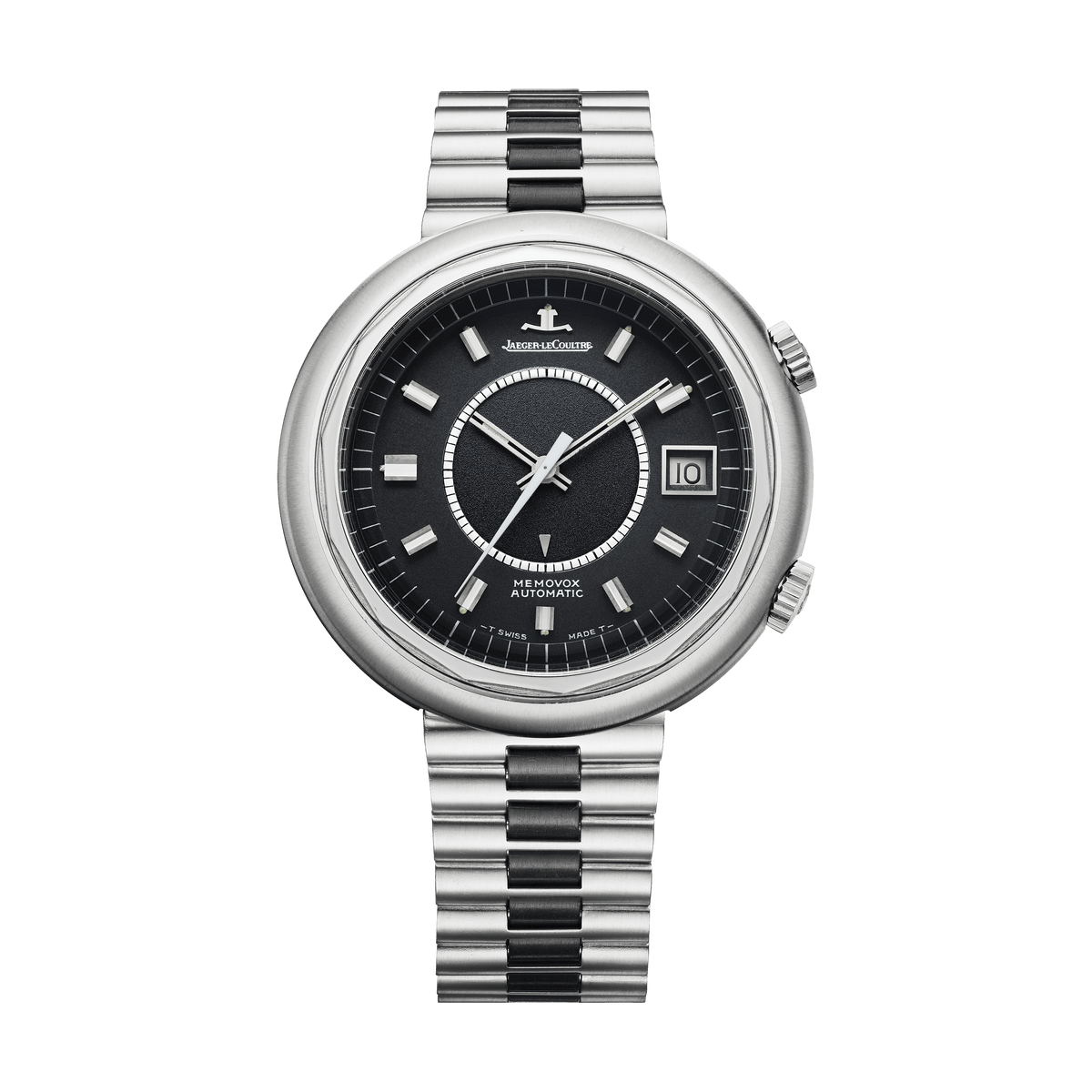 Jaeger-LeCoultre THE COLLECTIBLES Memovox Snowdrop 43 mm Black Dial Stainless Steel Bracelet QVE87700 - WATCHXNYC