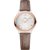 Omega De Ville Prestige 27.5 mm Silver Dial with Diamonds  Stainless Steel and Sedna™ 18k Rose Gold Strap 434.23.28.60.52.001