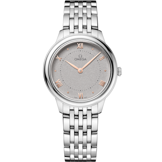 Omega De Ville Prestige 30 mm Grey Dial Stainless Steel Bracelet 434.10.30.60.06.001 - WATCHXNYC