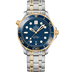 Omega Seamaster Diver 300M 42 mm Blue Dial Stainless Steel 18k Yellow Gold Bracelet 210.20.42.20.03.001