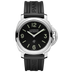 Panerai Luminor Base Logo 44 mm Black Dial Polished Steel Caoutchouc Black Strap PAM01086