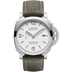 Panerai Luminor Marina 44 mm White Dial Stainless Steel Scamosciato Black Leather Strap PAM01314