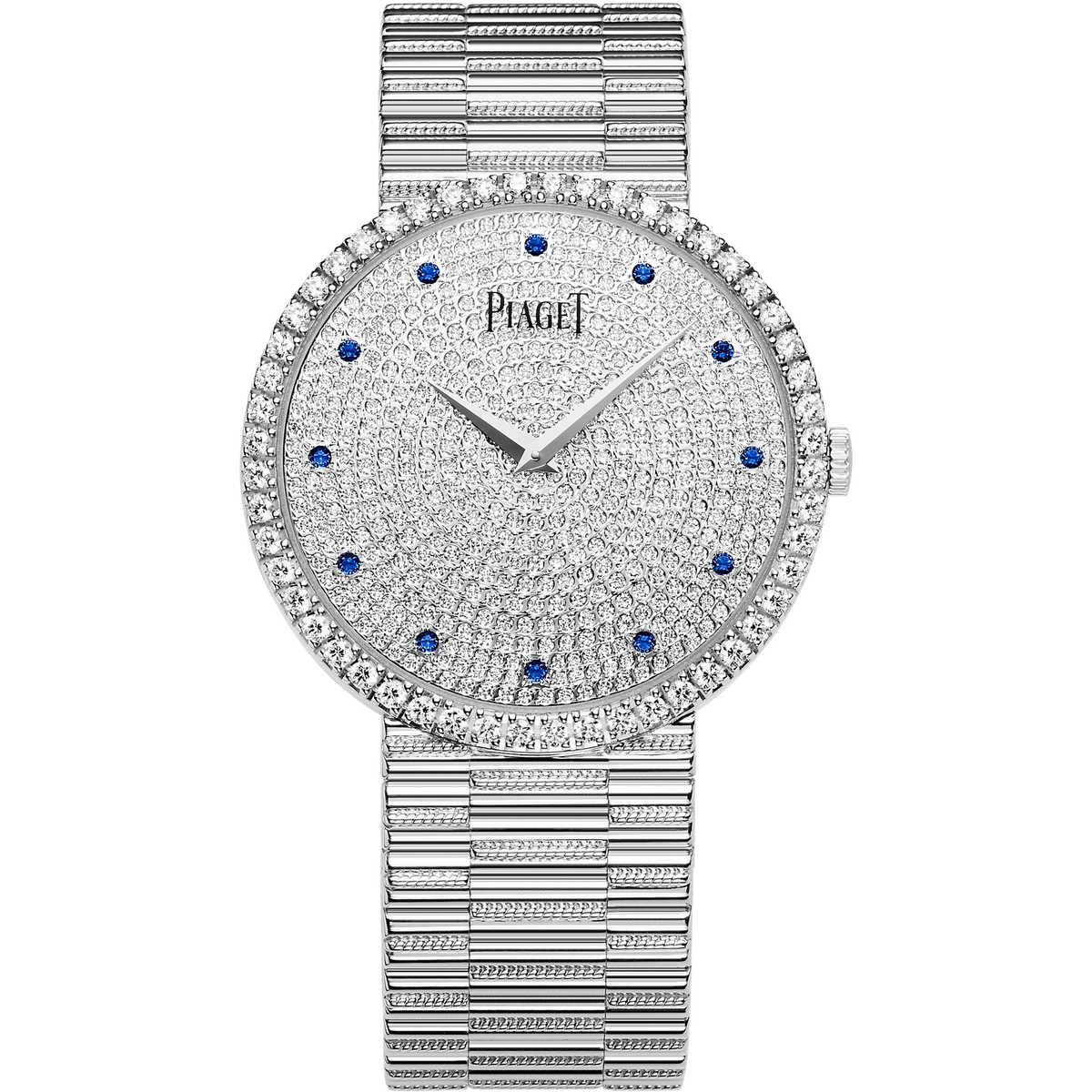 Piaget Altiplano Traditional watch 34 mm Diamond Paved Dial 18K White Gold Bracelet G0A37047 - WATCHXNYC
