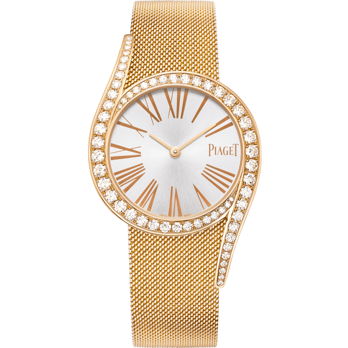 Piaget Limelight Gala watch 32 mm Silver Dial with Diamonds 18k Rose Gold Bracelet G0A41213 - WATCHXNYC