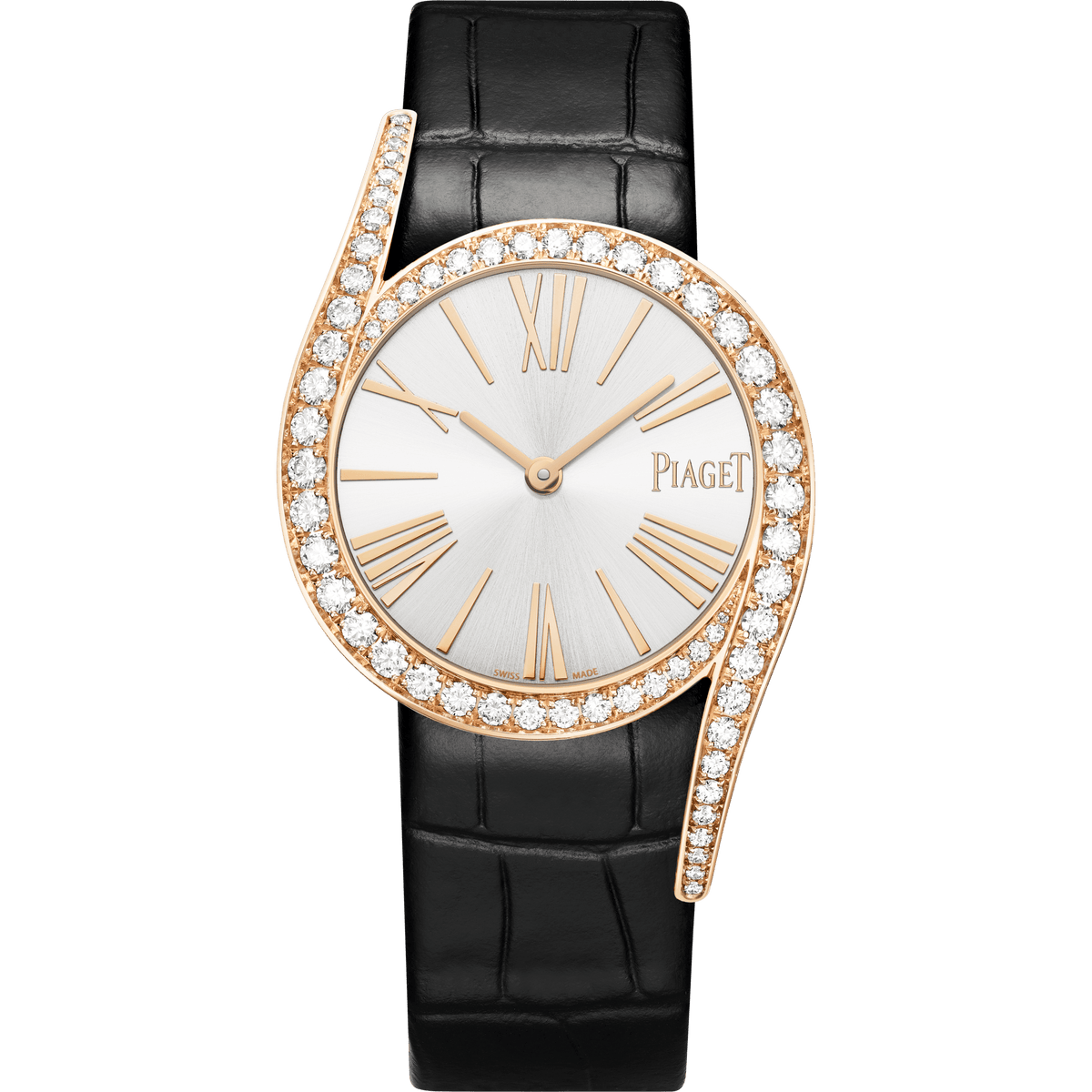 Piaget Limelight Gala watch 32 mm Silver Dial with Diamonds 18k Rose Gold   Strap G0A48361 - WATCHXNYC