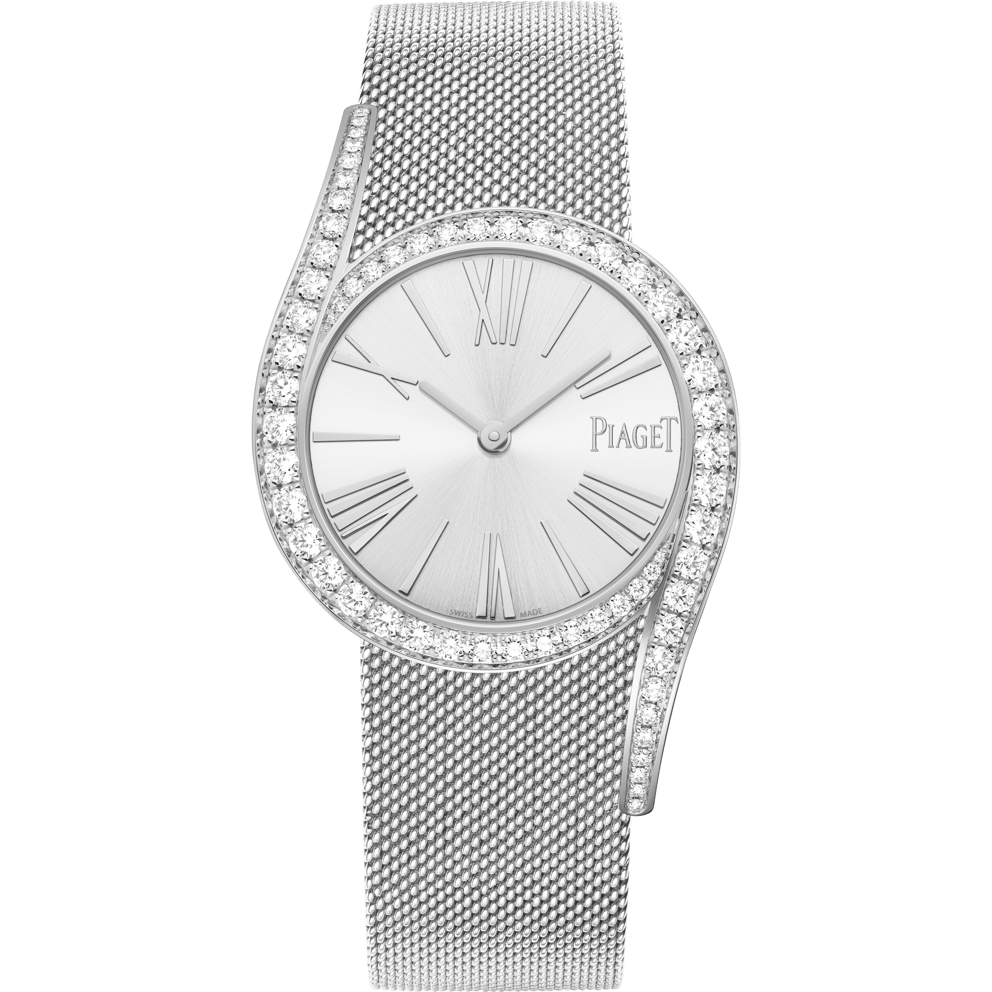 Piaget Limelight Gala watch 32 mm Silver Dial with Diamonds 18K White Gold Bracelet G0A48212 - WATCHXNYC