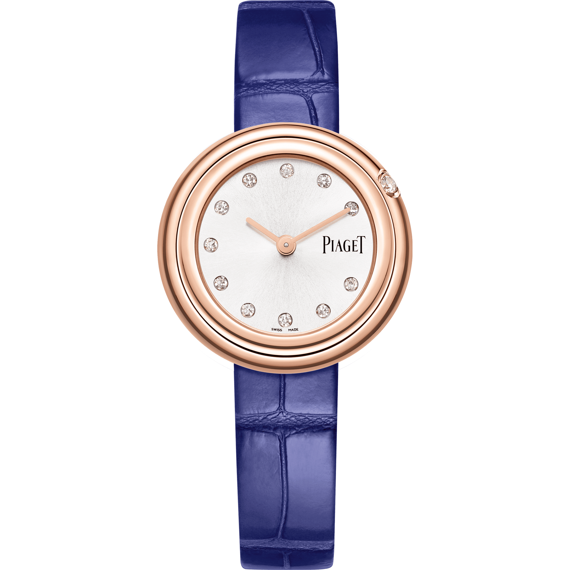 Piaget Possession watch 29 mm Silver Dial with Diamonds 18k Rose Gold   Strap G0A44081 - WATCHXNYC