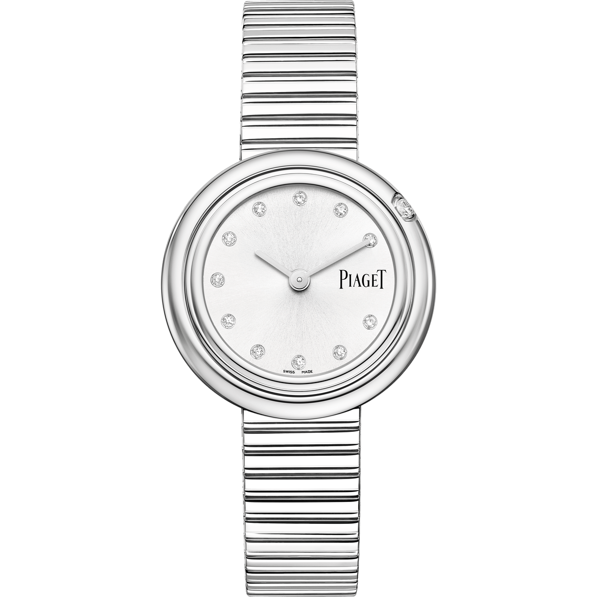Piaget Possession watch 29 mm Silver Dial with Diamonds Stainless Steel Bracelet G0A48380 - WATCHXNYC