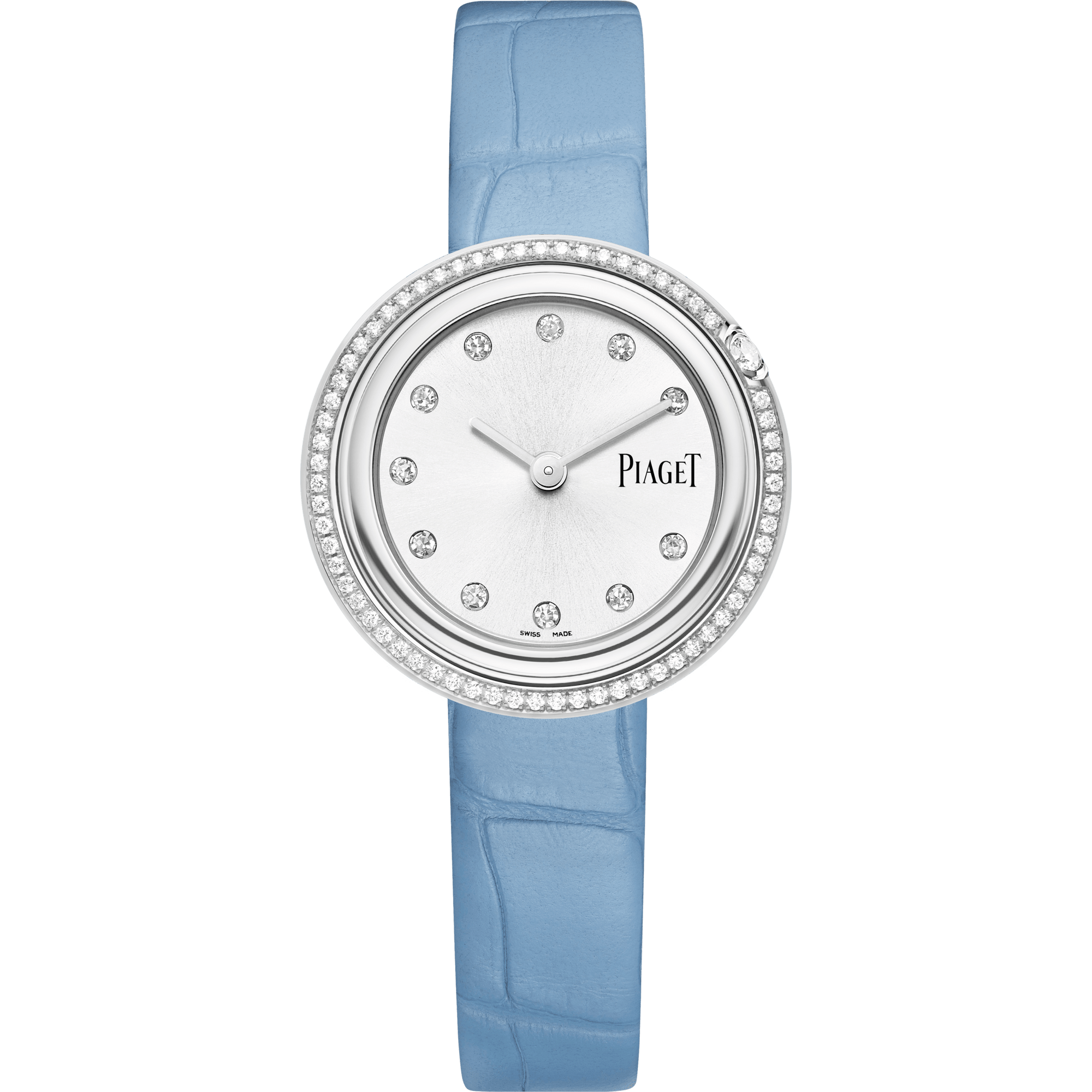 Piaget Possession watch 29 mm Silver Dial with Diamonds Stainless Steel   Strap G0A48080 - WATCHXNYC