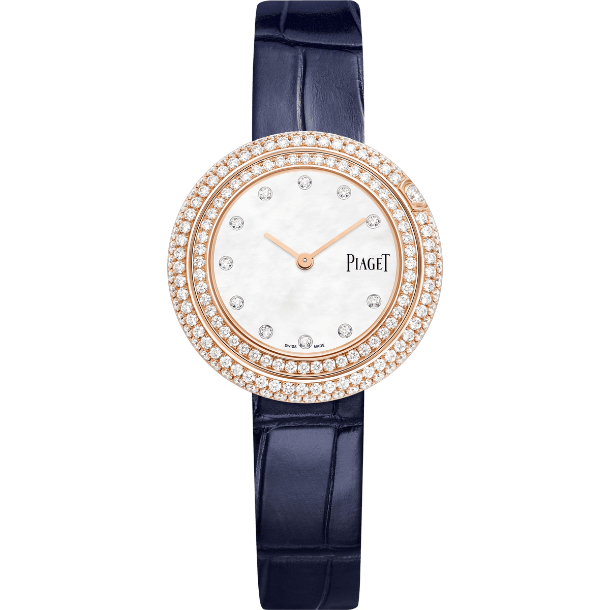 Piaget Possession watch 29 mm White Mother-Of-Pearl Dial with Diamonds 18k Rose Gold   Strap G0A45082 - WATCHXNYC