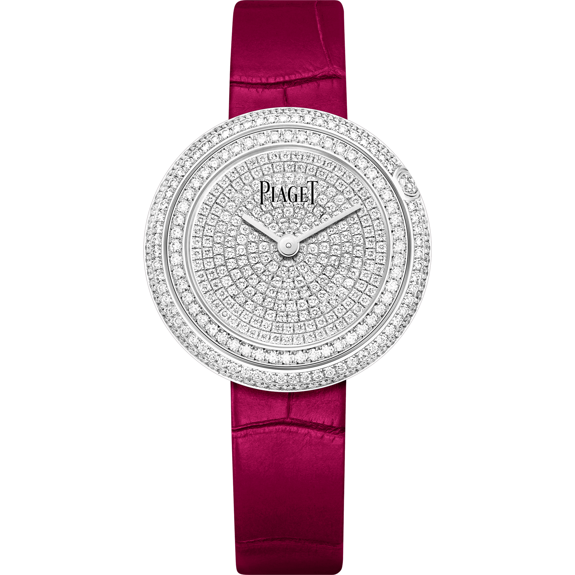 Piaget Possession watch 34 mm Diamond Paved Dial 18K White Gold   Strap G0A44299 - WATCHXNYC