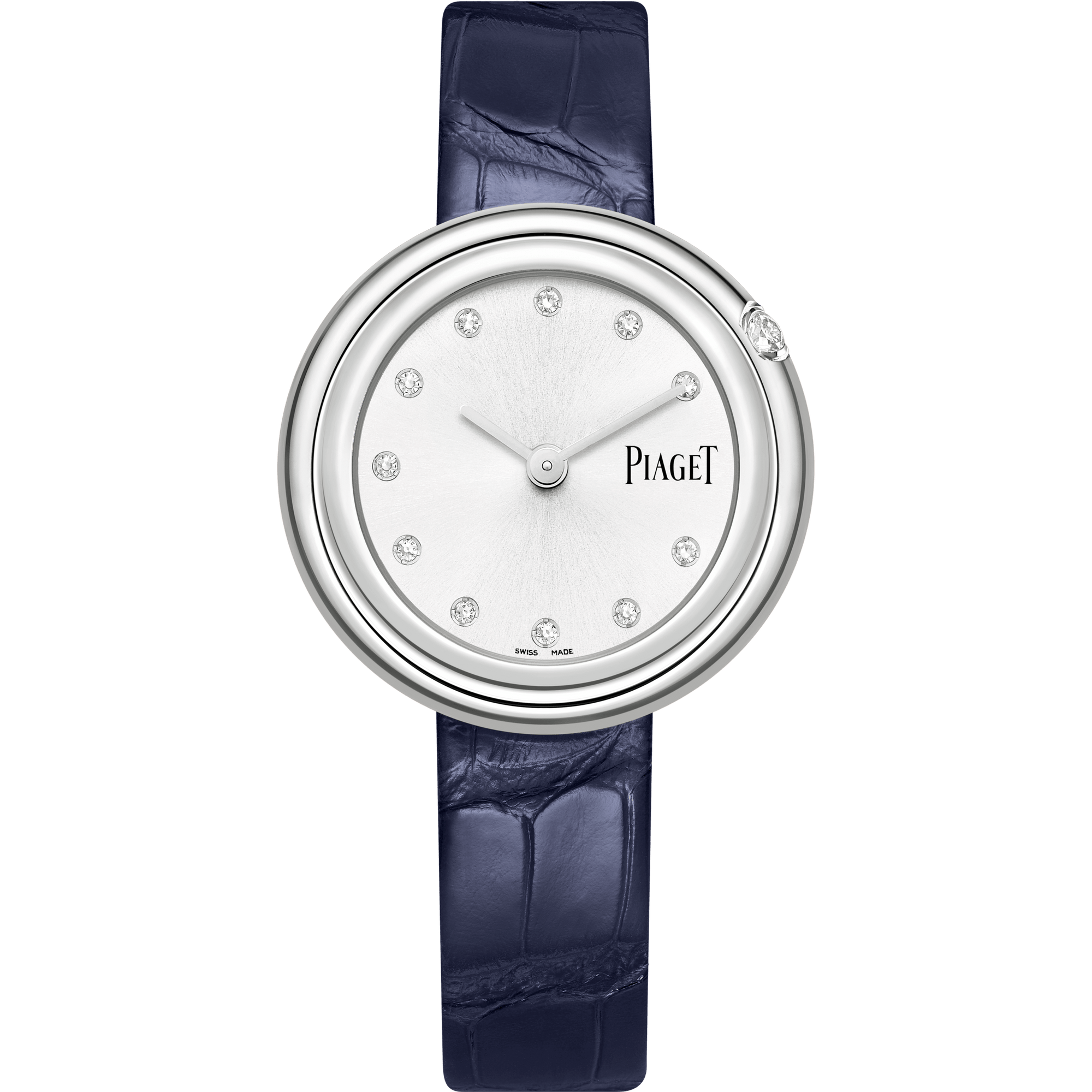 Piaget Possession watch 34 mm Silver Dial with Diamonds Stainless Steel   Strap G0A43090 - WATCHXNYC