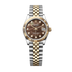 Rolex Datejust 31mm Black Mother-Of-Pearl Set With Diamonds Dial Oystersteel and 18k Yellow Gold Jubilee Bracelet 278273-0024