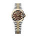 Rolex Datejust 31 mm Black Mother-Of-Pearl Set With Diamonds Dial Oystersteel and 18k Yellow Gold Jubilee Bracelet 278343rbr-0024