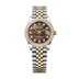 Rolex Datejust 31 mm Chocolate Mother-Of-Pearl Set With Diamonds Dial Oystersteel and 18k Yellow Gold Jubilee Bracelet 278383rbr-0024