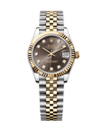 Rolex Datejust 31 31 mm Dark Grey Set With Diamonds Dial Oystersteel and 18k Yellow Gold Jubilee Bracelet 278273-0022 - WATCHXNYC