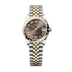 Rolex Datejust 31 mm Dark Grey Set With Diamonds Dial Oystersteel and 18k Yellow Gold Jubilee Bracelet 278343rbr-0018