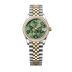 Rolex Datejust 31 mm Olive Green Floral Motif Set With Diamonds Dial Oystersteel and 18k Yellow Gold Jubilee Bracelet 278383rbr-0032