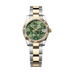 Rolex Datejust 31 mm Olive Green, Floral Motif Set With Diamonds Dial Oystersteel and 18k Yellow Gold Oyster Bracelet 278273-0031