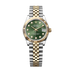 Rolex Datejust 31 mm Olive Green Set With Diamonds Dial Oystersteel and 18k Yellow Gold Jubilee Bracelet 278273-0030