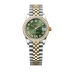 Rolex Datejust 31 mm Olive Green Set With Diamonds Dial Oystersteel and 18k Yellow Gold Jubilee Bracelet 278383rbr-0016