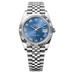 2025 Rolex Datejust 41 mm Azzurro-Blue Dial Oystersteel and White Gold Jubilee Bracelet 126334-0026
