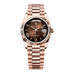 Rolex Day-Date 36 mm Brown Ombré Dial 18 kt Everose Gold President Bracelet 128235-0075