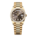 Rolex Day-Date 36 mm Dark Grey Set With Diamonds Dial 18k Yellow Gold President Bracelet 128398tbr-0006