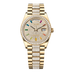 Rolex Day-Date 36 mm Diamond-Paved Dial 18k Yellow Gold President Bracelet 128348rbr-0031