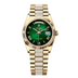 Rolex Day-Date 36 mm Green OmbrÈ Dial 18k Yellow Gold President Bracelet with Diamonds 128238-0119