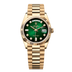 Rolex Day-Date 36 mm Green OmbrÈ Set With Diamonds Dial 18k Yellow Gold President Bracelet 128238-0069