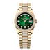Rolex Day-Date 36 mm Green Ombre Set With Diamonds Dial 18k Yellow Gold President Bracelet 128348rbr-0036