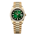 Rolex Day-Date 36 mm Green Ombre? Set With Diamonds Dial 18k Yellow Gold President Bracelet 128398tbr-0008