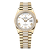 Rolex Day-Date 36 mm White Dial with Diamonds 18k Yellow Gold President Bracelet 128348rbr-0065