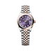 Rolex Lady-Datejust 28 mm Aubergine Set With Diamonds Dial Oystersteel and Everose Gold Jubilee Bracelet 279161-0015