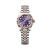 Rolex Lady-Datejust 28 mm Aubergine Set With Diamonds Dial Oystersteel and Everose Gold Jubilee Bracelet 279171-0015