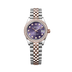Rolex Lady-Datejust 28 mm Aubergine Set With Diamonds Dial Oystersteel and Everose Gold Jubilee Bracelet 279381rbr-0015
