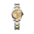 Rolex Lady-Datejust 28 mm Champagne-Colour set with Diamonds Dial 18 kt Yellow Gold Oyster Bracelet 279163-0012