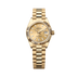 Rolex Lady-Datejust 28 mm Champagne Dial 18k Yellow Gold President 279178-0001