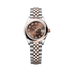 Rolex Lady-Datejust 28 mm Chocolate  Dial Oystersteel and Everose Gold Jubilee Bracelet 279161-0009