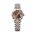 Rolex Lady-Datejust 28 mm Chocolate  Dial Oystersteel and Everose Gold Jubilee Bracelet 279171-0009