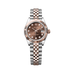 Rolex Lady-Datejust 28 mm Chocolate Set With Diamonds Dial Oystersteel and Everose Gold Jubilee Bracelet 279171-0011