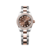 Rolex Lady-Datejust 28 mm Chocolate Set With Diamonds Dial Oystersteel and Everose Gold Oyster Bracelet 279381rbr-0012